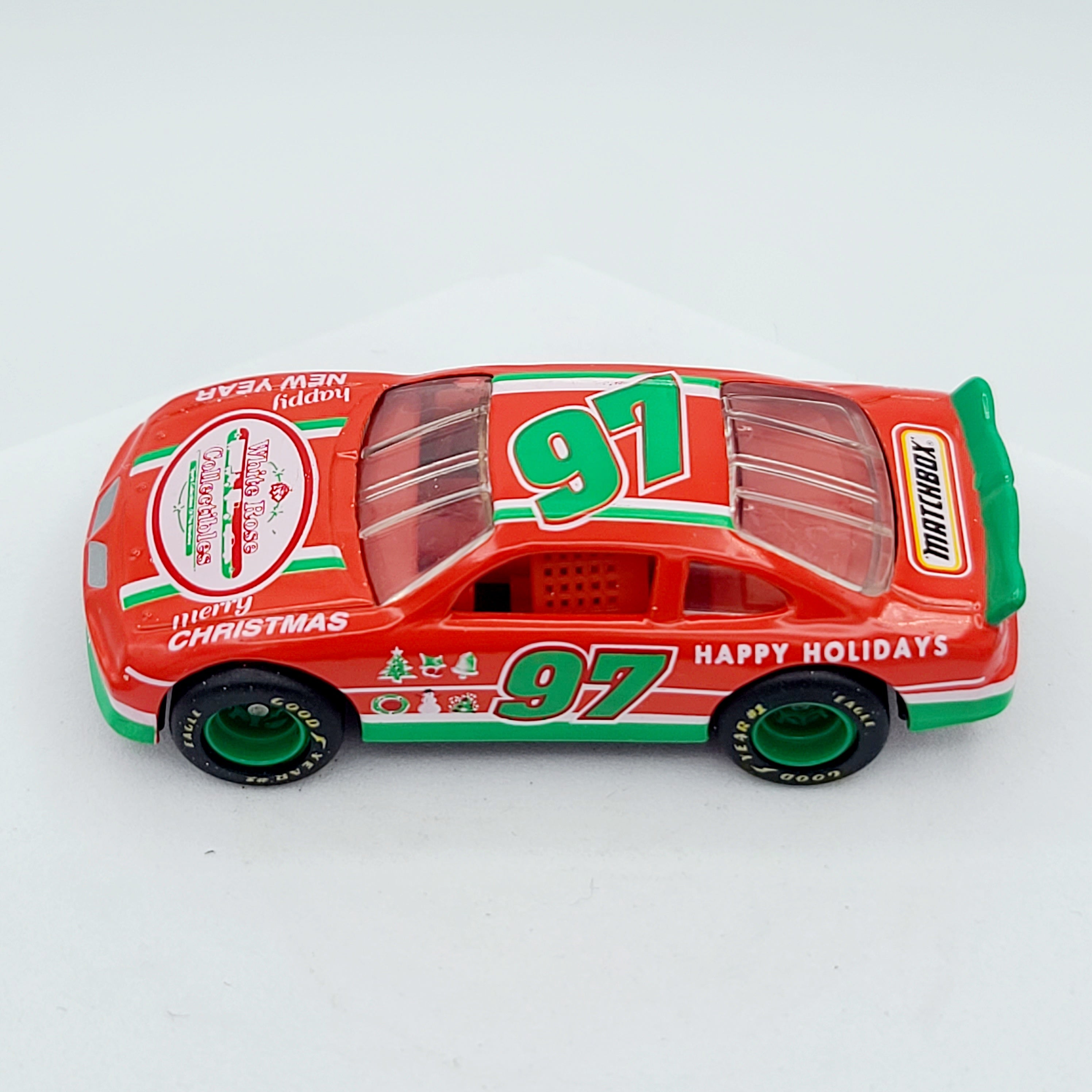 Matchbox '96 Pontiac Grand Prix Stock Car (1997 White Rose Holiday Collectibles, 1 of 2000)